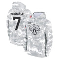 Kooe J.Jaguars #7 Brian Thomas Jr. Player Arctic Camo Salute to Service Hoodies Limited Game Stitched Jerseys