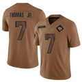 Kooe J.Jaguars #7 Brian Thomas Jr. Player Brown Salute To Service Limited Stitched Jerseys