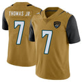 Kooe J.Jaguars #7 Brian Thomas Jr. Player Gold Vapor Limited Home Game Stitched Jerseys