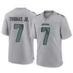 Kooe J.Jaguars #7 Brian Thomas Jr. Player Gray Atmosphere Fashion Home Game Stitched Jerseys