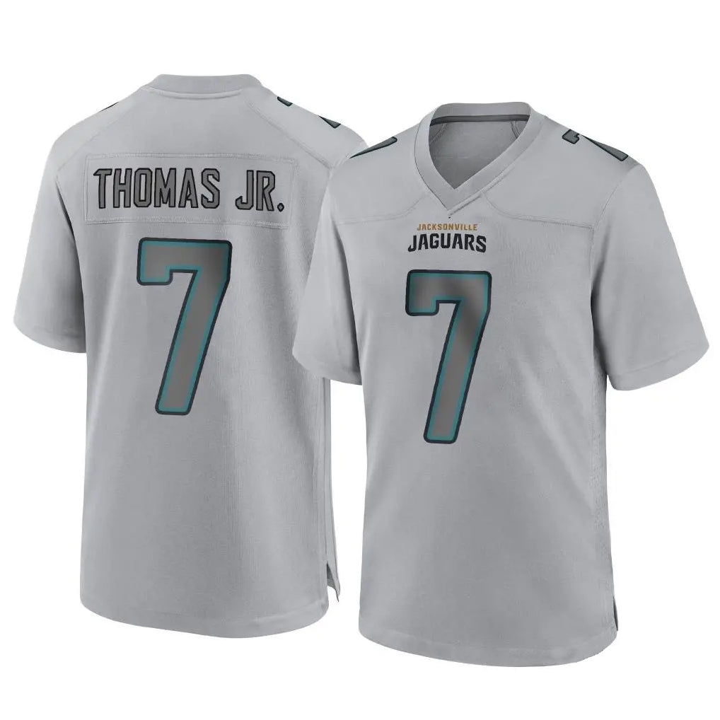 Kooe J.Jaguars #7 Brian Thomas Jr. Player Gray Atmosphere Fashion Home Game Stitched Jerseys