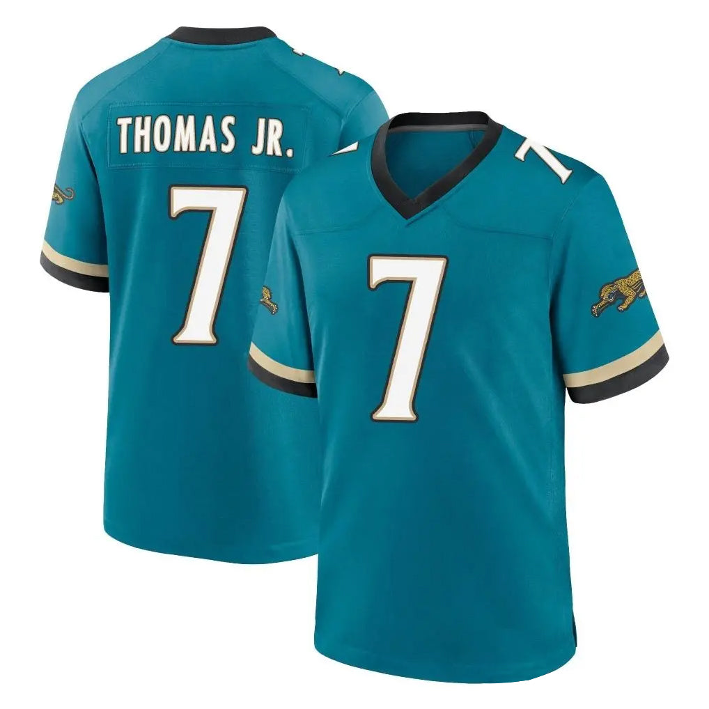 Kooe J.Jaguars #7 Brian Thomas Jr. Player Teal Prowler Throwback Limited Home Game Stitched Jerseys