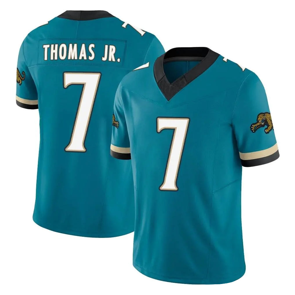Kooe J.Jaguars #7 Brian Thomas Jr. Player Teal Prowler Throwback Vapor F.U.S.E. Limited Home Game Stitched Jerseys