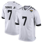 Kooe J.Jaguars #7 Brian Thomas Jr. Player White Home Game Stitched Jerseys