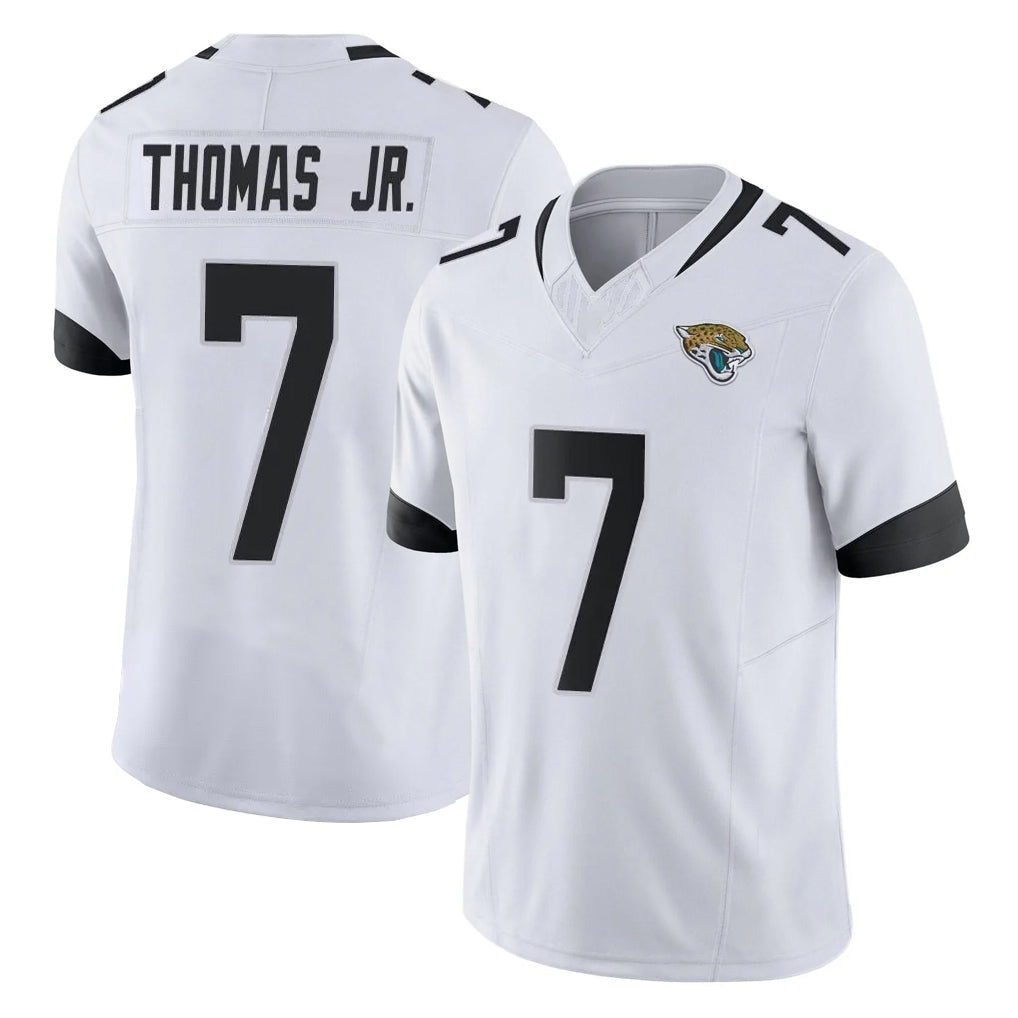Kooe J.Jaguars #7 Brian Thomas Jr. Player White Vapor F.U.S.E. Limited Home Game Stitched Jerseys