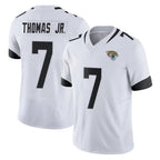Kooe J.Jaguars #7 Brian Thomas Jr. Player White Vapor F.U.S.E. Limited Home Game Stitched Jerseys