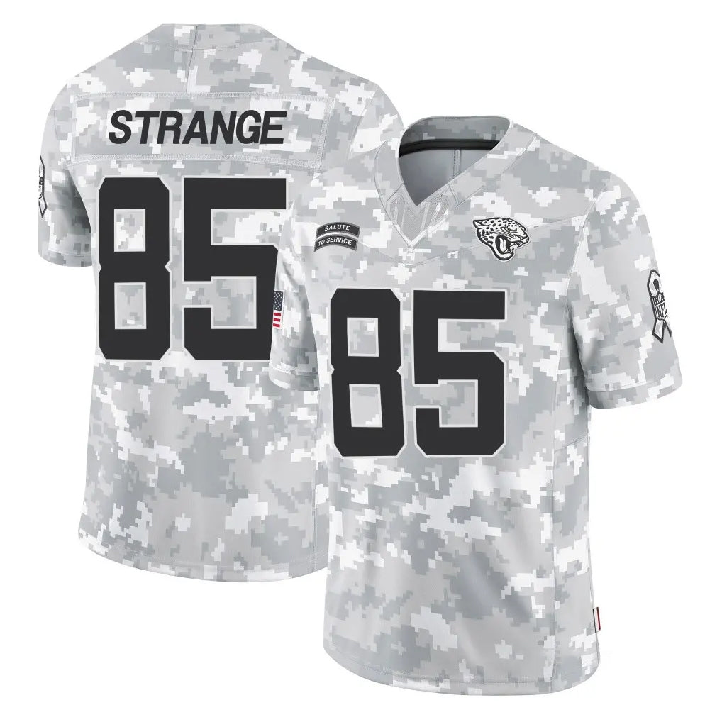Kooe J.Jaguars #85 Brenton Strange Player Arctic Camo Salute To Service Limited Game Stitched Jerseys