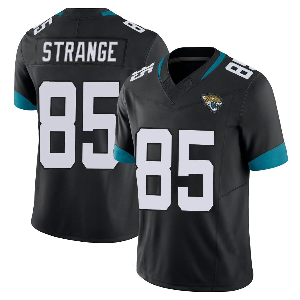 Kooe J.Jaguars #85 Brenton Strange Player Black Vapor F.U.S.E. Limited Home Game Stitched Jerseys