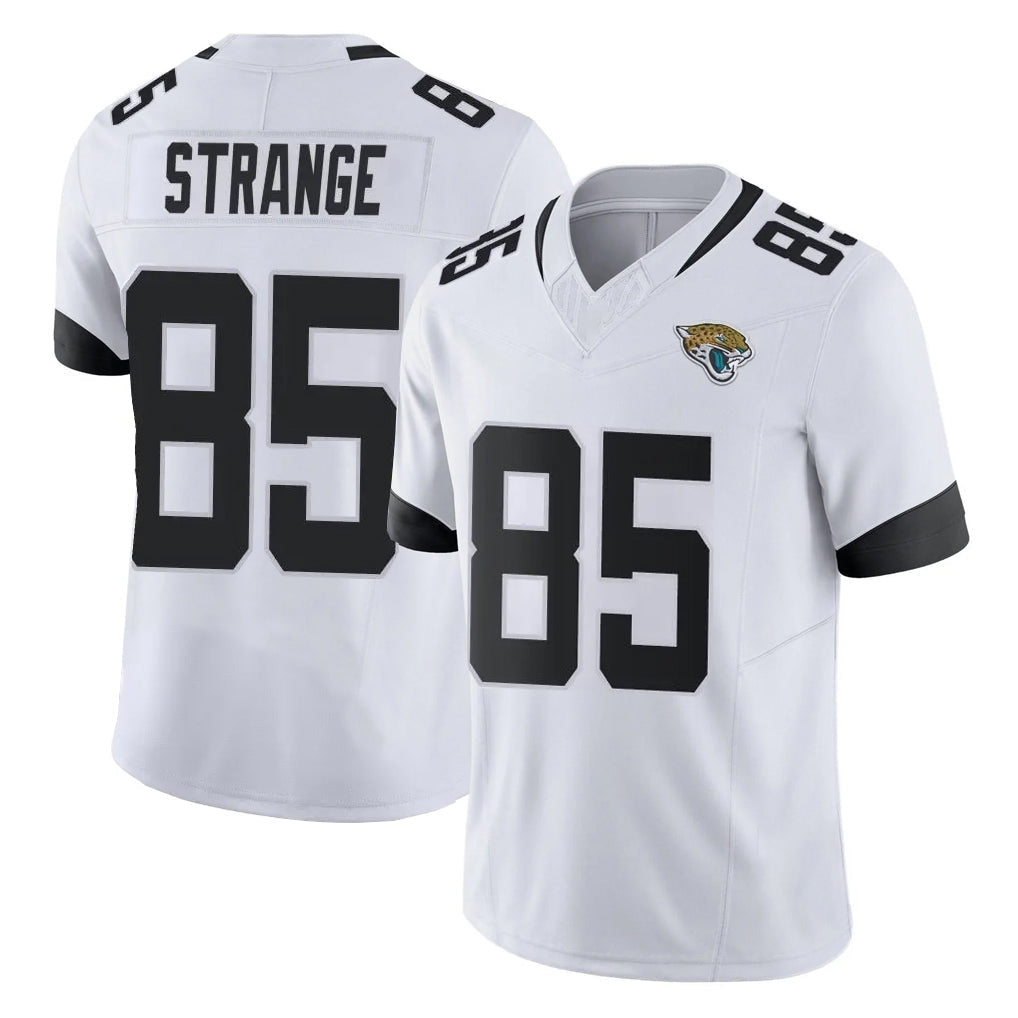 Kooe J.Jaguars #85 Brenton Strange Player White Vapor F.U.S.E. Limited Home Game Stitched Jerseys