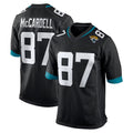 Kooe J.Jaguars #87 Keenan McCardell Player Black Home Game Stitched Jerseys
