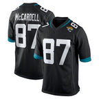 Kooe J.Jaguars #87 Keenan McCardell Player Black Home Game Stitched Jerseys