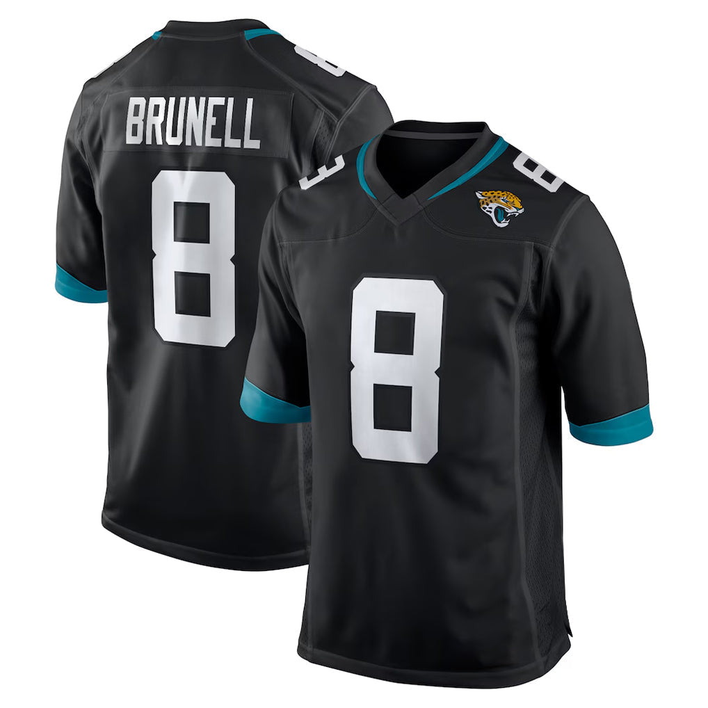 Kooe J.Jaguars #8 Mark Brunell?Player Black Home Game Stitched Jerseys