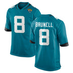 Kooe J.Jaguars #8 Mark Brunell?Player Teal Home Game Stitched Jerseys