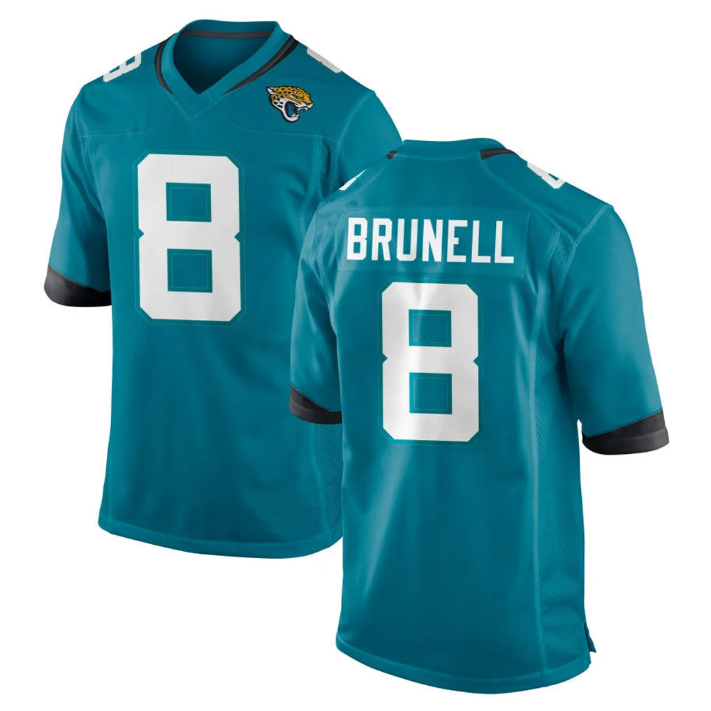 Kooe J.Jaguars #8 Mark Brunell?Player Teal Home Game Stitched Jerseys