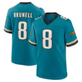 Kooe J.Jaguars #8 Mark Brunell?Player Teal Prowler Throwback Limited Home Game Stitched Jerseys