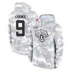 Kooe J.Jaguars #9 Logan Cooke Player Arctic Camo Salute to Service Hoodies Limited Game Stitched Jerseys