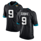 Kooe J.Jaguars #9 Logan Cooke Player Black Home Game Stitched Jerseys