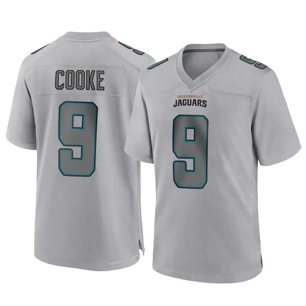 Kooe J.Jaguars #9 Logan Cooke Player Gray Atmosphere Fashion Home Game Stitched Jerseys