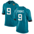 Kooe J.Jaguars #9 Logan Cooke Player Teal Home Game Stitched Jerseys