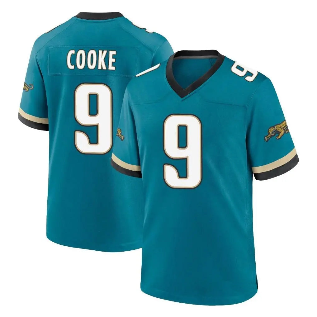 Kooe J.Jaguars #9 Logan Cooke Player Teal Prowler Throwback Limited Home Game Stitched Jerseys
