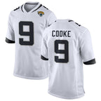 Kooe J.Jaguars #9 Logan Cooke Player White Home Game Stitched Jerseys