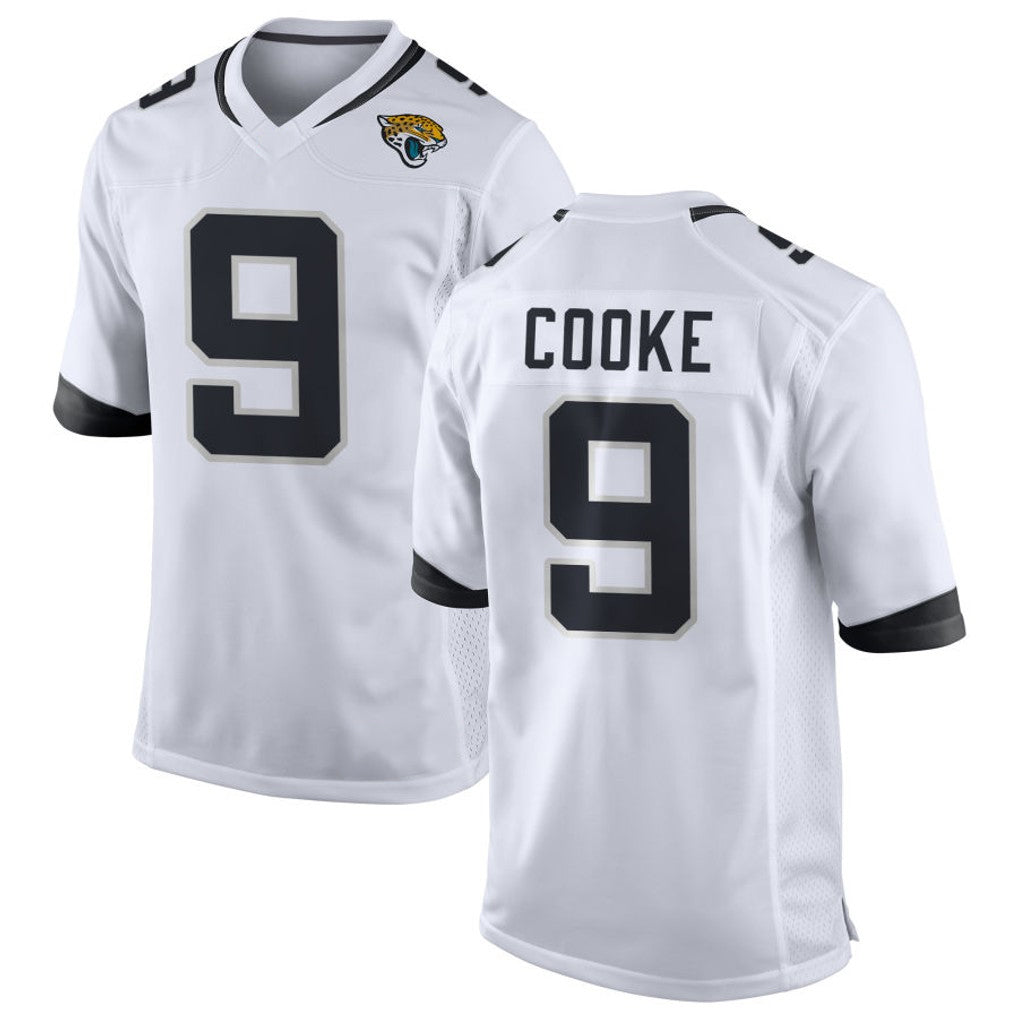 Kooe J.Jaguars #9 Logan Cooke Player White Home Game Stitched Jerseys