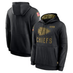 Kooe KC.Chiefs Black Salute to Service Hoodies Limited Game Blank Player Stitched Jerseys