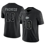Kooe KC.Chiefs #10 Isiah Pacheco Player Black RFLCTV Limited Stitched Jerseys