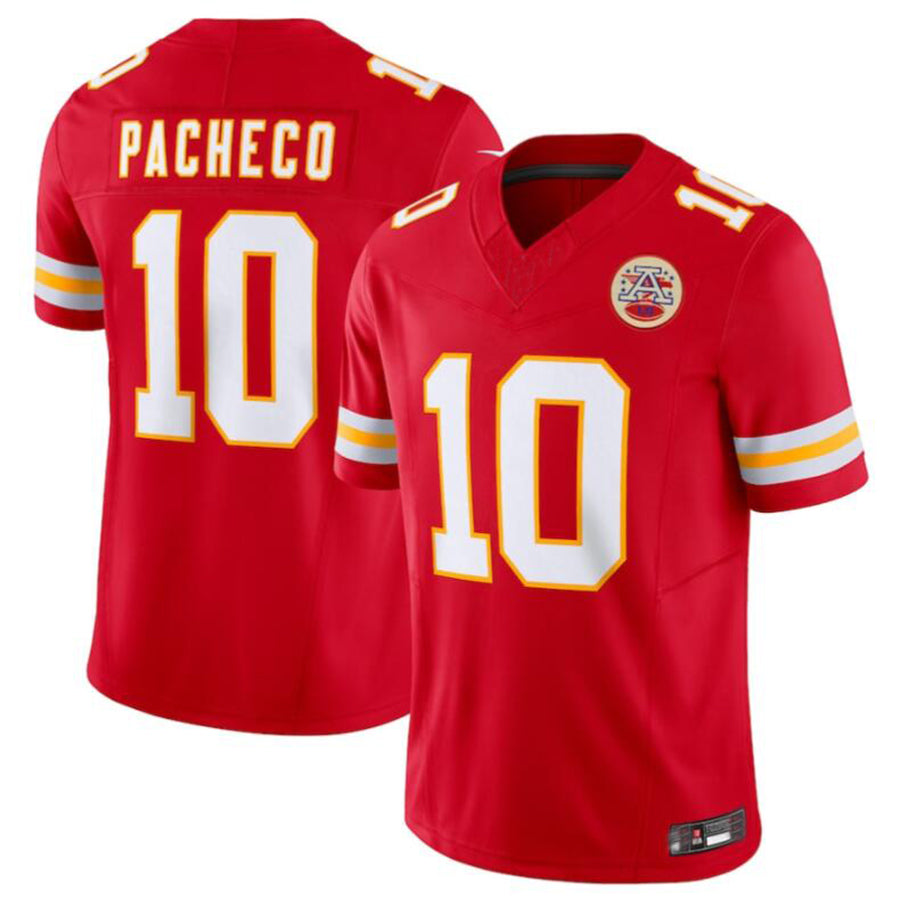 Kooe KC.Chiefs #10 Isiah Pacheco Red Vapor F.U.S.E. Limited Jersey American Stitched Jersey
