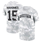 Kooe KC.Chiefs #15 Patrick Mahomes Player Salute to Service Hoodies & T-Shirts Stitched Jerseys