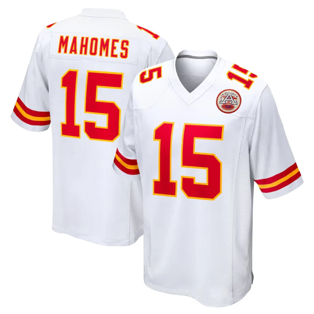 Kooe KC.Chiefs #15 Patrick Mahomes Player White Home Game Stitched Jerseys
