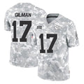Kooe KC.Chiefs #17 Alohi Gilman Player Arctic Camo Salute To Service Limited Game Stitched Jerseys