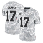 Kooe KC.Chiefs #17 Alohi Gilman Player Arctic Camo Salute To Service Limited Game Stitched Jerseys
