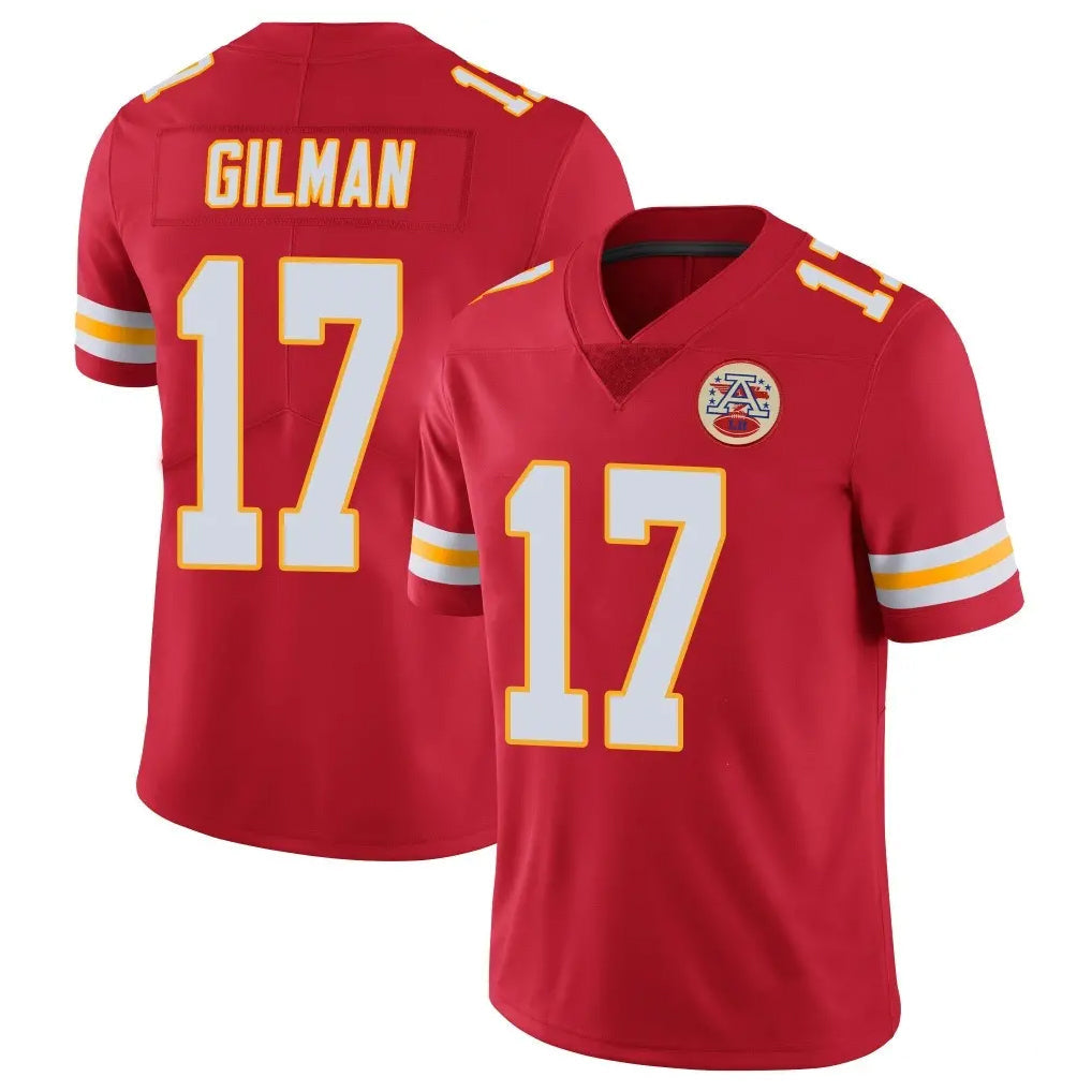 Kooe KC.Chiefs #17 Alohi Gilman Player Red Limited Vapor Untouchable Home Game Stitched Jerseys