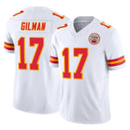 Kooe KC.Chiefs #17 Alohi Gilman Player White Limited Vapor F.U.S.E. Home Game Stitched Jerseys