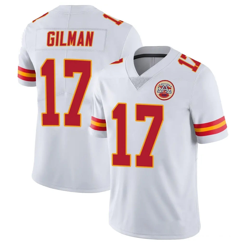 Kooe KC.Chiefs #17 Alohi Gilman Player White Limited Vapor Untouchable Home Game Stitched Jerseys