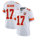 Kooe KC.Chiefs #17 Alohi Gilman Player White Limited Vapor Untouchable Home Game Stitched Jerseys
