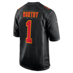 Kooe KC.Chiefs #1 Xavier Worthy Player Carbon Black Fashion Game Stitched Jerseys