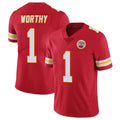 Kooe KC.Chiefs #1 Xavier Worthy Player Red Limited Vapor Untouchable Home Game Stitched Jerseys