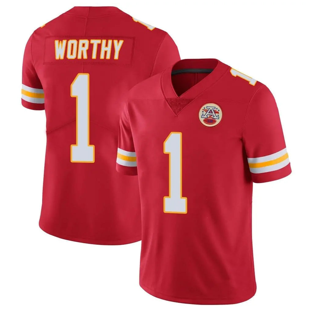 Kooe KC.Chiefs #1 Xavier Worthy Player Red Limited Vapor Untouchable Home Game Stitched Jerseys