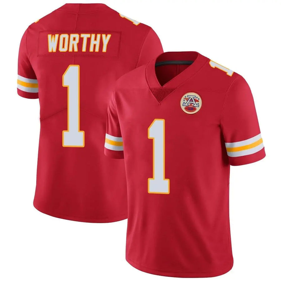 Kooe KC.Chiefs #1 Xavier Worthy Player Red Vapor F.U.S.E. Limited Stitched Stitched Jerseys