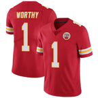 Kooe KC.Chiefs #1 Xavier Worthy Player Red Vapor F.U.S.E. Limited Stitched Stitched Jerseys