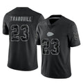 Kooe KC.Chiefs #23 Drue Tranquill Player Black Limited Reflective Game Stitched Jerseys
