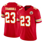 Kooe KC.Chiefs #23 Drue Tranquill Player Red Limited Vapor F.U.S.E. Home Game Stitched Jerseys