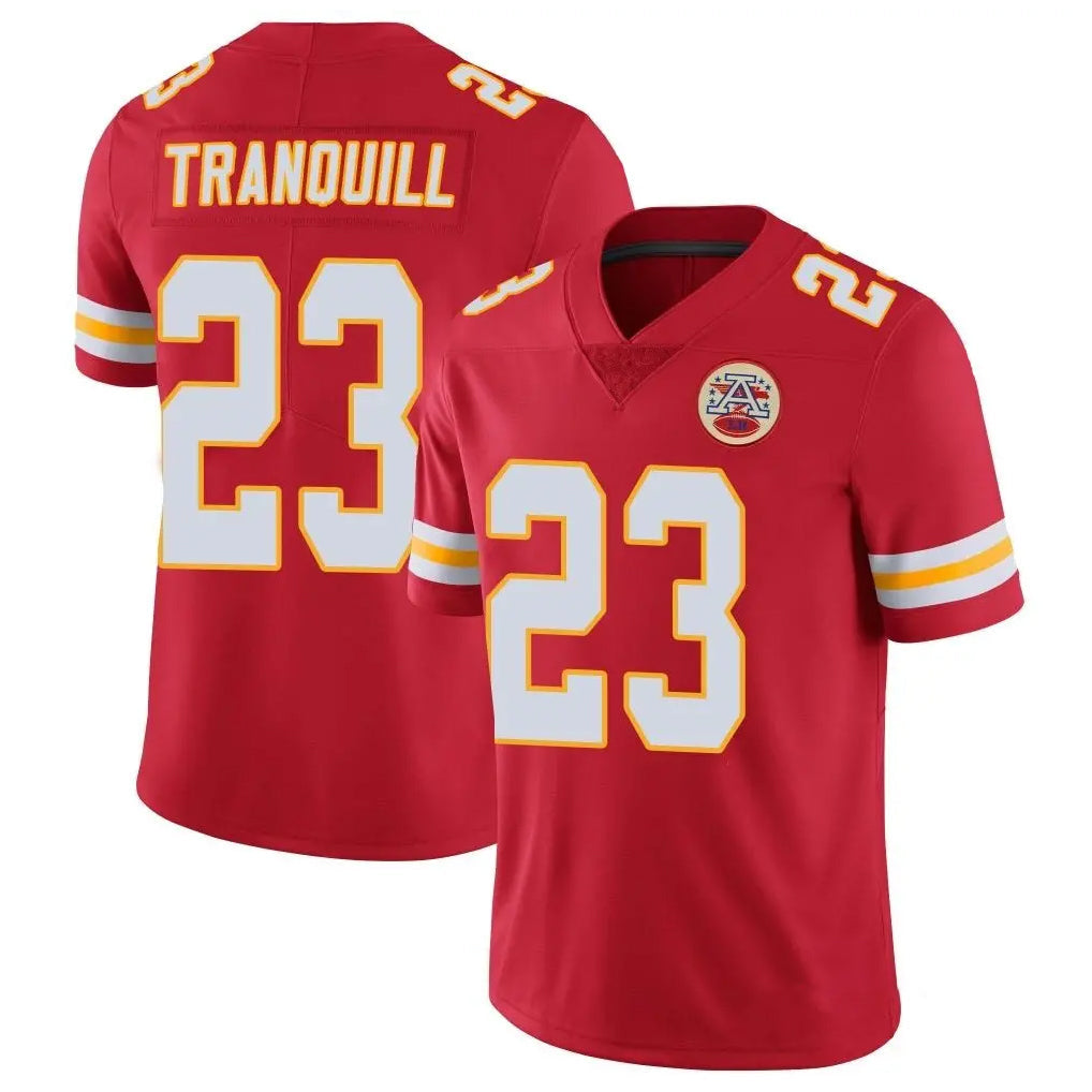 Kooe KC.Chiefs #23 Drue Tranquill Player Red Limited Vapor Untouchable Home Game Stitched Jerseys