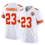 Kooe KC.Chiefs #23 Drue Tranquill Player White Limited Vapor F.U.S.E. Home Game Stitched Jerseys