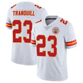 Kooe KC.Chiefs #23 Drue Tranquill Player White Limited Vapor Untouchable Home Game Stitched Jerseys