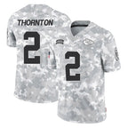 Kooe KC.Chiefs #2 Tyquan Thornton Player Arctic Camo Salute To Service Limited Game Stitched Jerseys