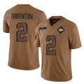 Kooe KC.Chiefs #2 Tyquan Thornton Player Brown Salute To Service Limited Stitched Jerseys