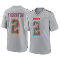 Kooe KC.Chiefs #2 Tyquan Thornton Player Gray Atmosphere Fashion Game Stitched Jerseys